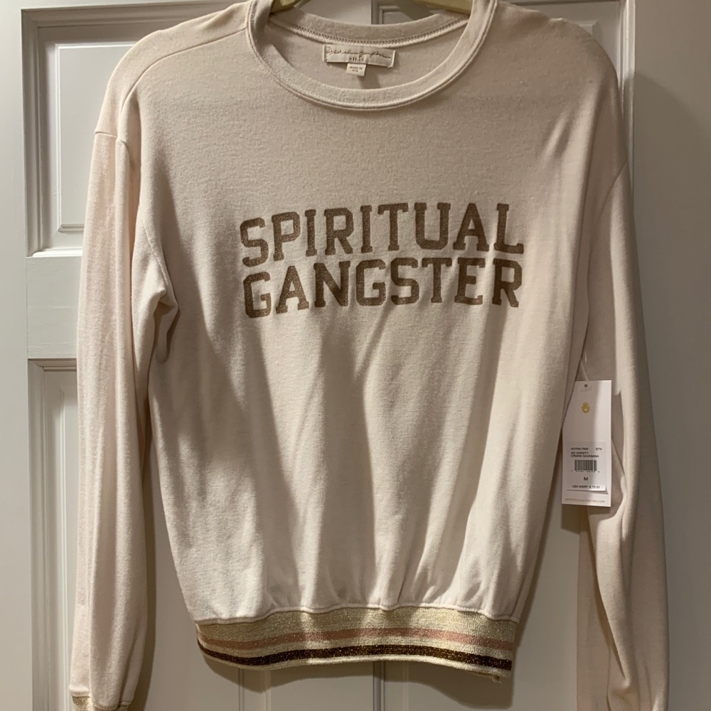 Spiritual Gangster Off-white Sweater M NWT
